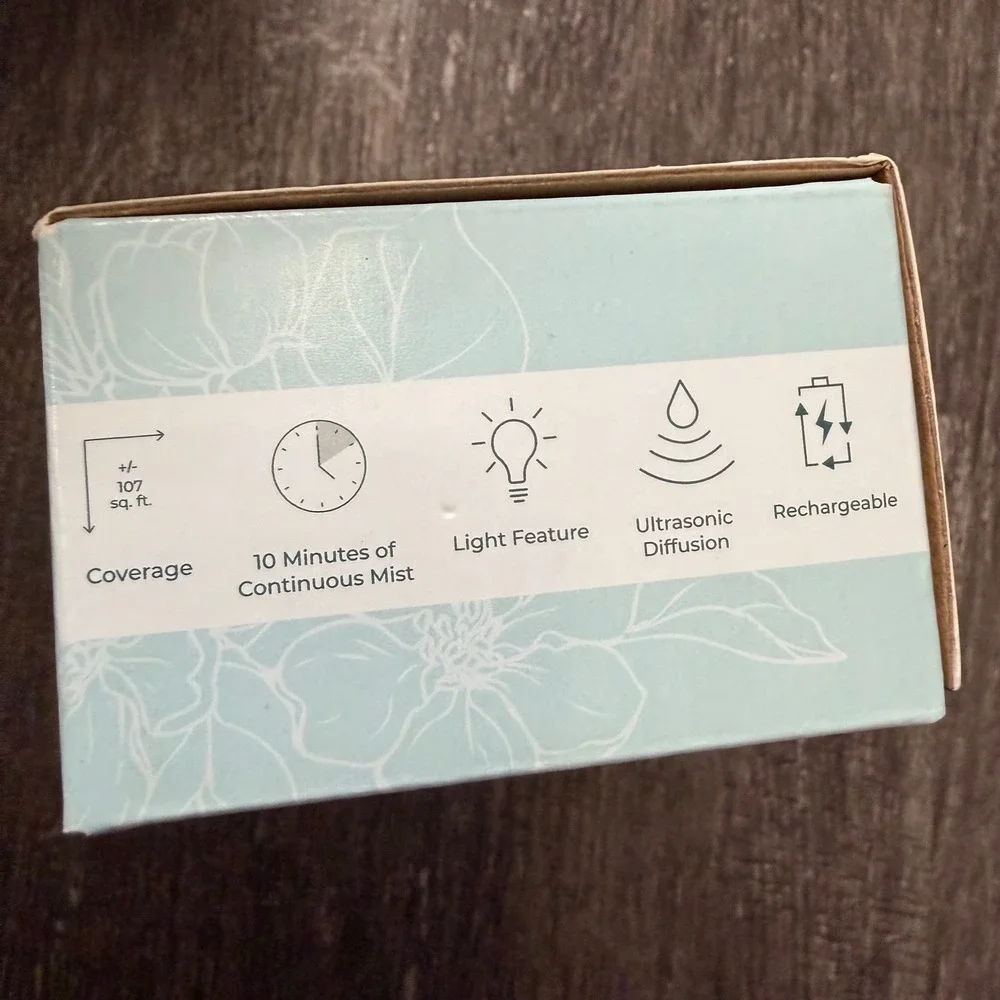 Plant Therapy Mini Portable Diffuser White USB-C Ultrasonic Travel